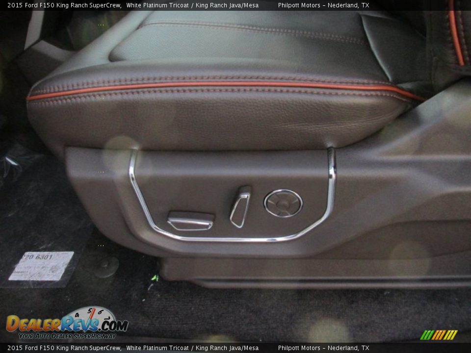 2015 Ford F150 King Ranch SuperCrew White Platinum Tricoat / King Ranch Java/Mesa Photo #21