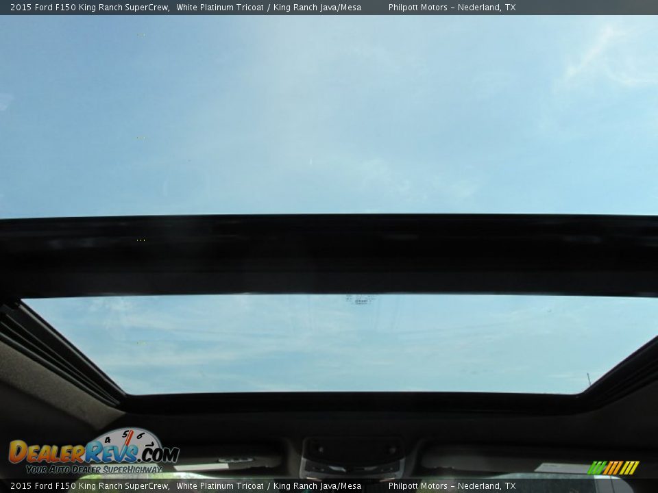 2015 Ford F150 King Ranch SuperCrew White Platinum Tricoat / King Ranch Java/Mesa Photo #22