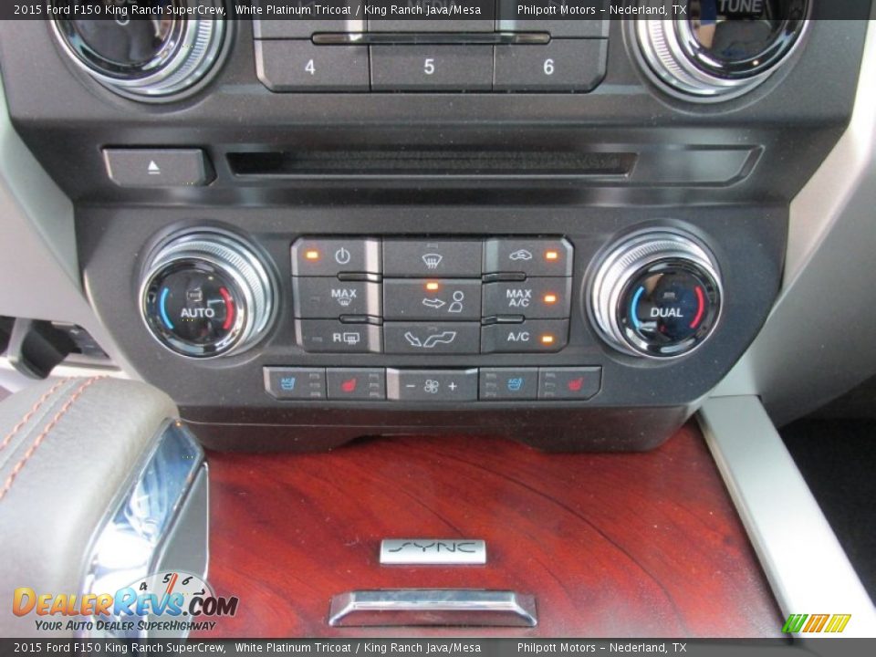 2015 Ford F150 King Ranch SuperCrew White Platinum Tricoat / King Ranch Java/Mesa Photo #27