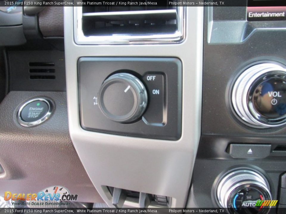 2015 Ford F150 King Ranch SuperCrew White Platinum Tricoat / King Ranch Java/Mesa Photo #28