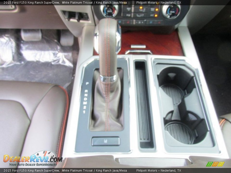 2015 Ford F150 King Ranch SuperCrew White Platinum Tricoat / King Ranch Java/Mesa Photo #30