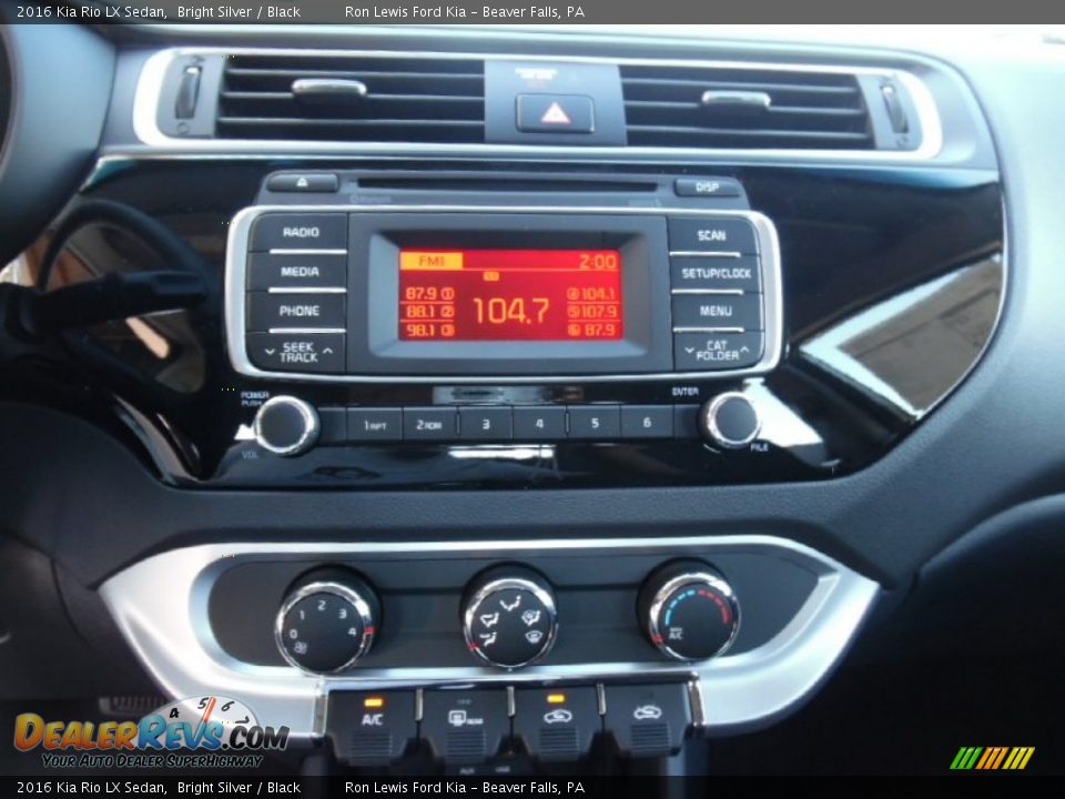 Controls of 2016 Kia Rio LX Sedan Photo #17