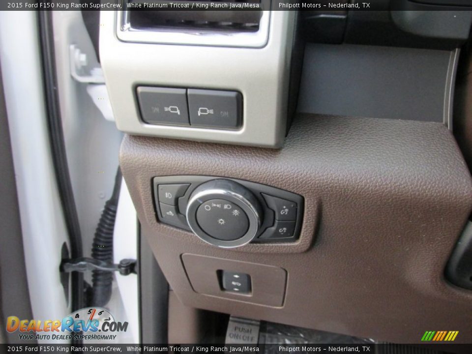 2015 Ford F150 King Ranch SuperCrew White Platinum Tricoat / King Ranch Java/Mesa Photo #33