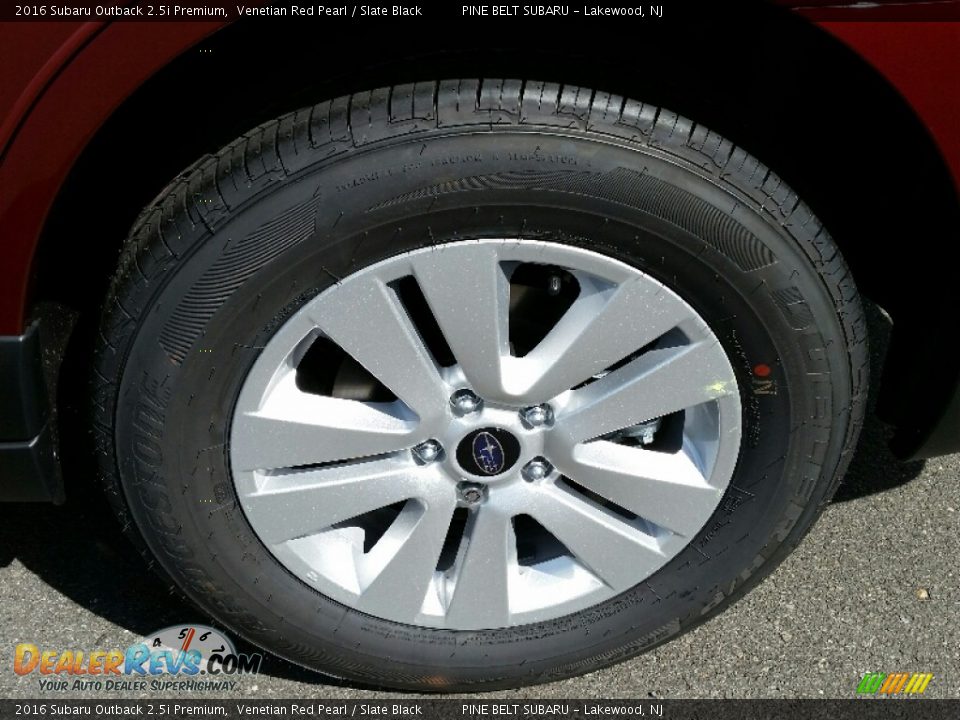2016 Subaru Outback 2.5i Premium Venetian Red Pearl / Slate Black Photo #4