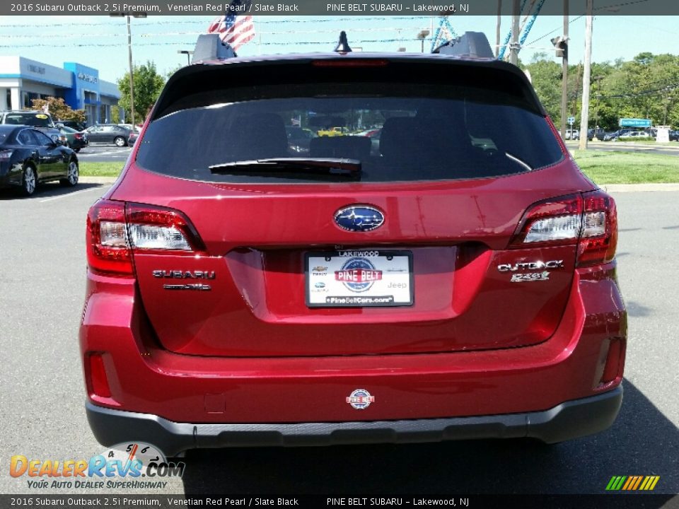 2016 Subaru Outback 2.5i Premium Venetian Red Pearl / Slate Black Photo #5