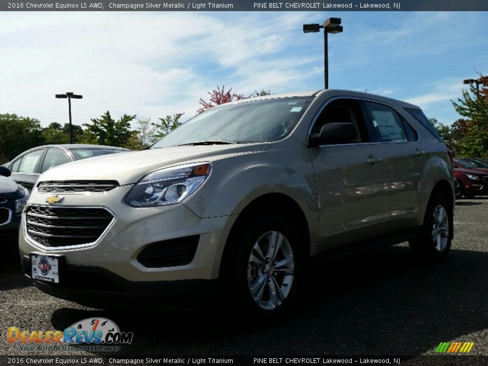 2016 Chevrolet Equinox LS AWD Champagne Silver Metallic / Light Titanium Photo #1