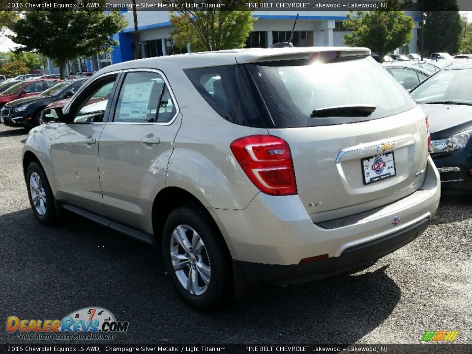 2016 Chevrolet Equinox LS AWD Champagne Silver Metallic / Light Titanium Photo #4