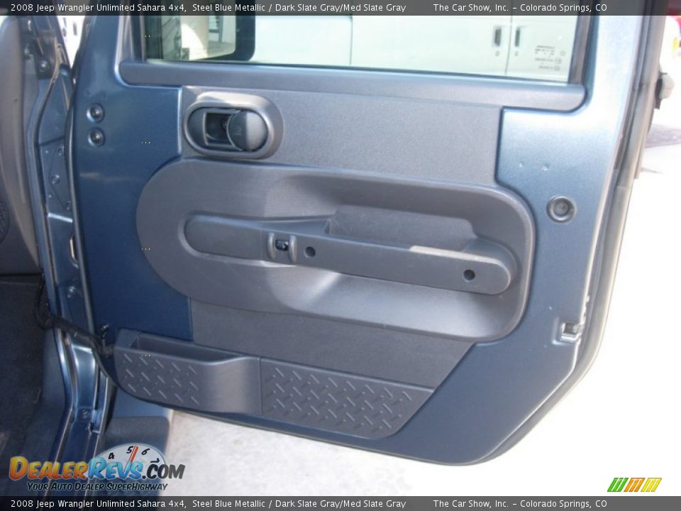 2008 Jeep Wrangler Unlimited Sahara 4x4 Steel Blue Metallic / Dark Slate Gray/Med Slate Gray Photo #19