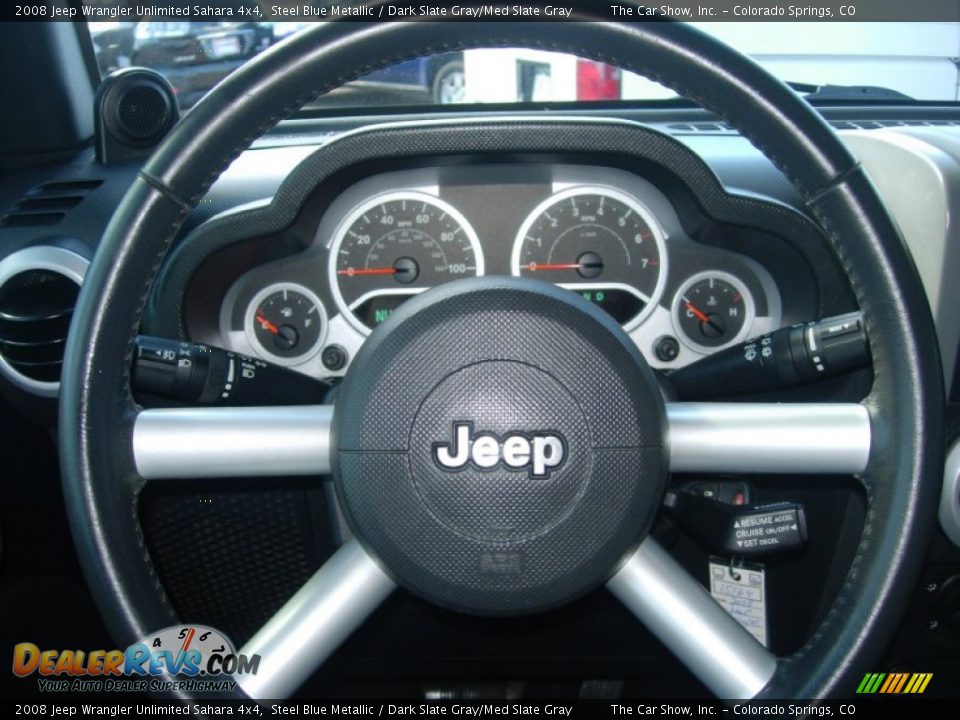 2008 Jeep Wrangler Unlimited Sahara 4x4 Steel Blue Metallic / Dark Slate Gray/Med Slate Gray Photo #20