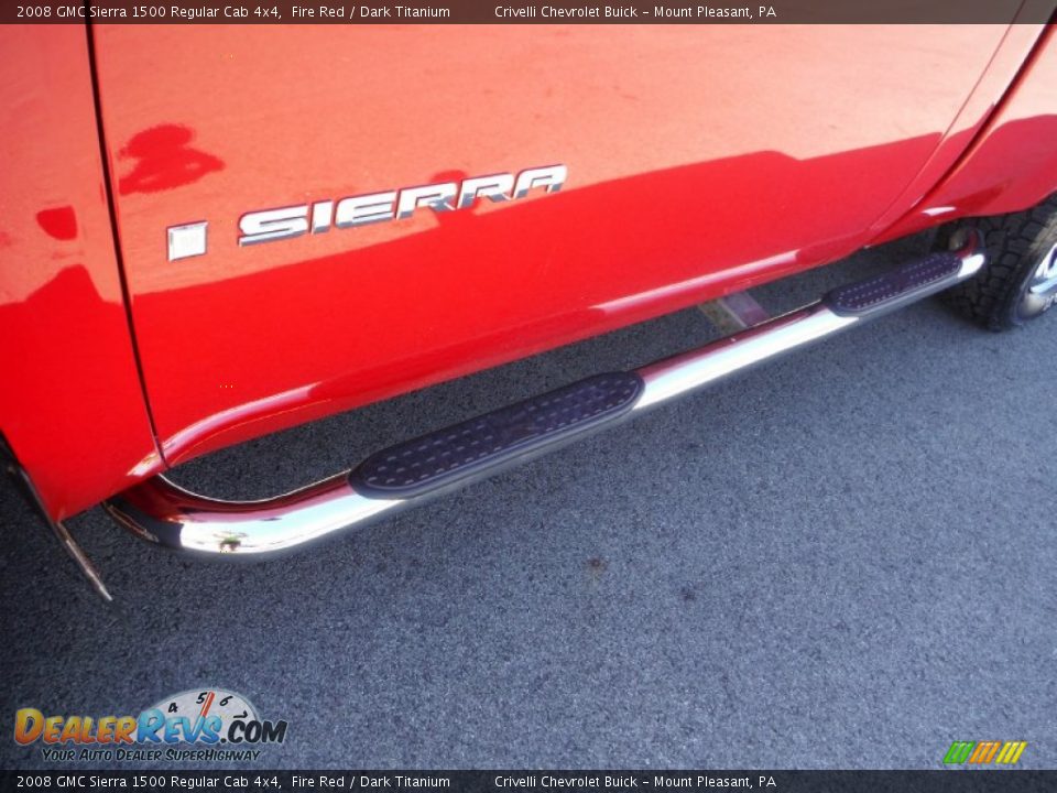 2008 GMC Sierra 1500 Regular Cab 4x4 Fire Red / Dark Titanium Photo #4