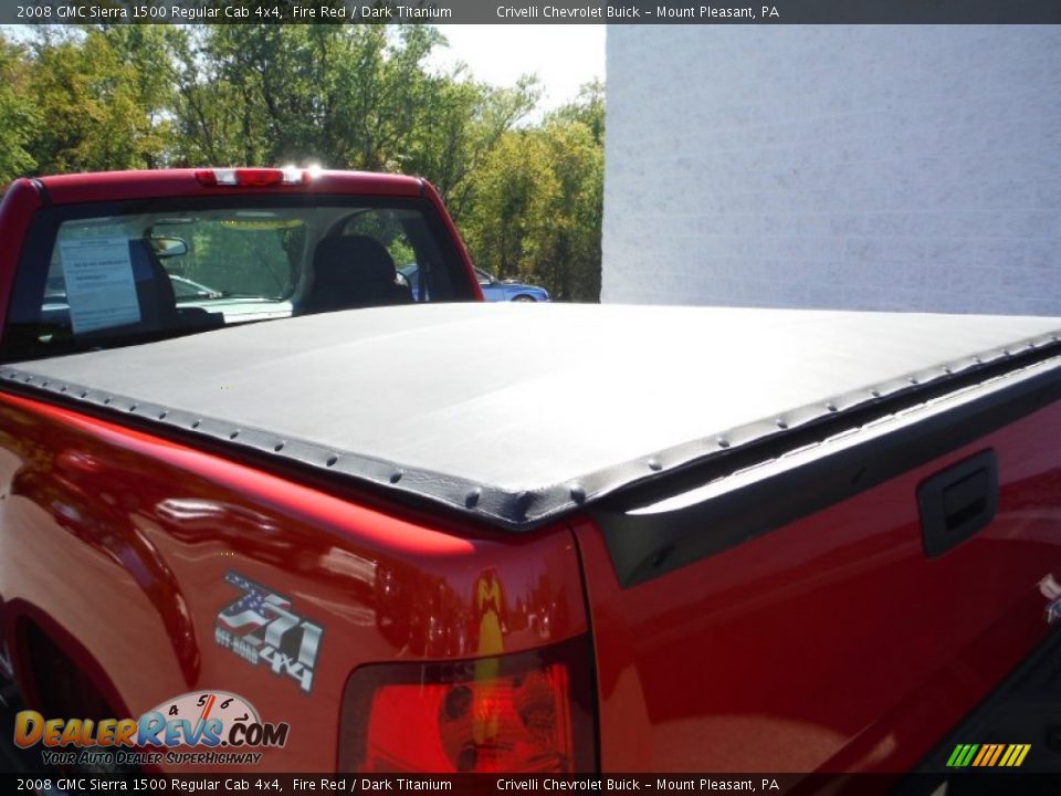 2008 GMC Sierra 1500 Regular Cab 4x4 Fire Red / Dark Titanium Photo #6