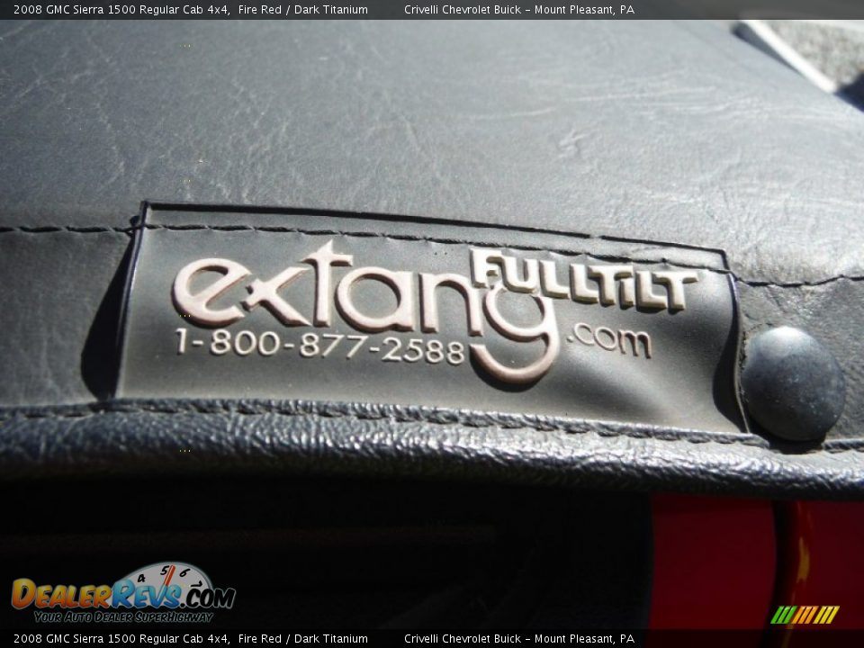 2008 GMC Sierra 1500 Regular Cab 4x4 Fire Red / Dark Titanium Photo #13