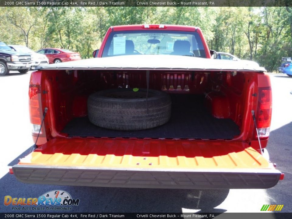 2008 GMC Sierra 1500 Regular Cab 4x4 Fire Red / Dark Titanium Photo #14
