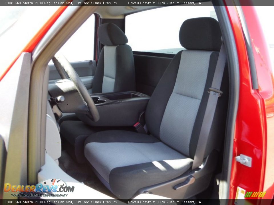 2008 GMC Sierra 1500 Regular Cab 4x4 Fire Red / Dark Titanium Photo #18