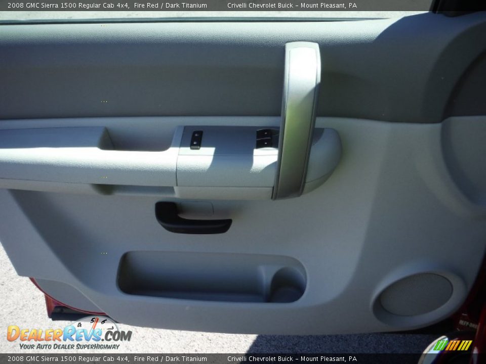 2008 GMC Sierra 1500 Regular Cab 4x4 Fire Red / Dark Titanium Photo #19