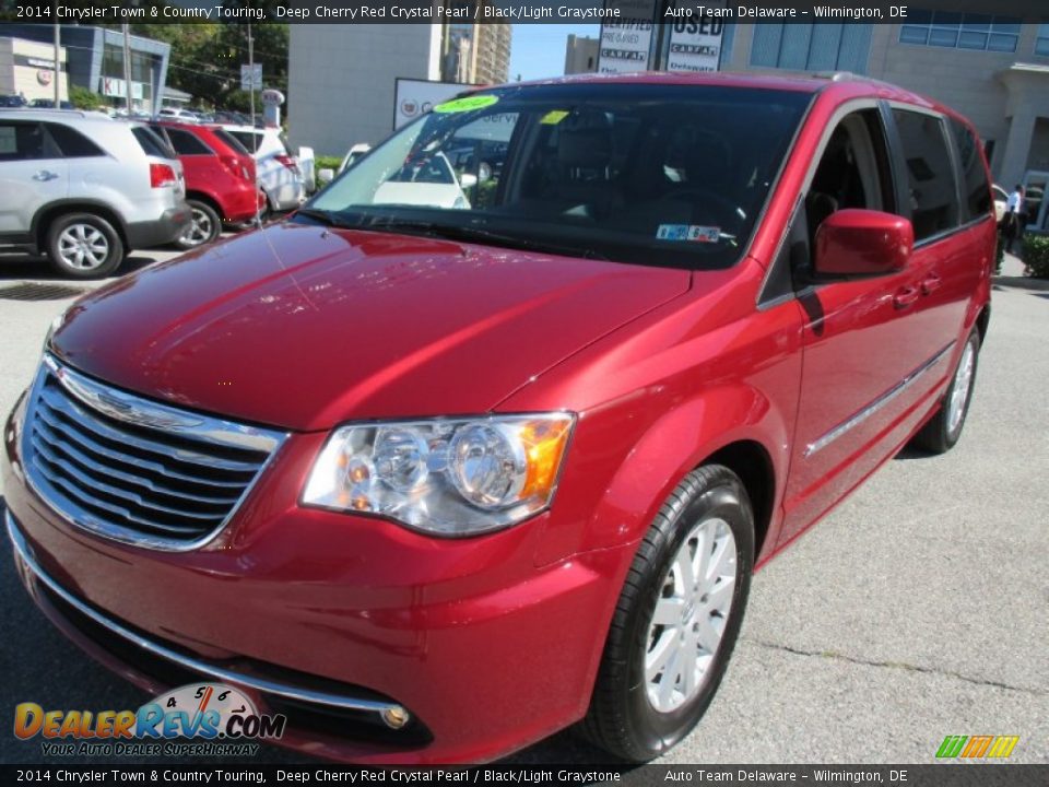 2014 Chrysler Town & Country Touring Deep Cherry Red Crystal Pearl / Black/Light Graystone Photo #2