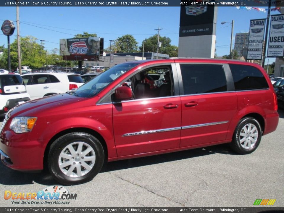 2014 Chrysler Town & Country Touring Deep Cherry Red Crystal Pearl / Black/Light Graystone Photo #3