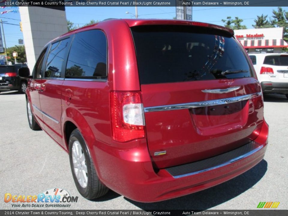 2014 Chrysler Town & Country Touring Deep Cherry Red Crystal Pearl / Black/Light Graystone Photo #4