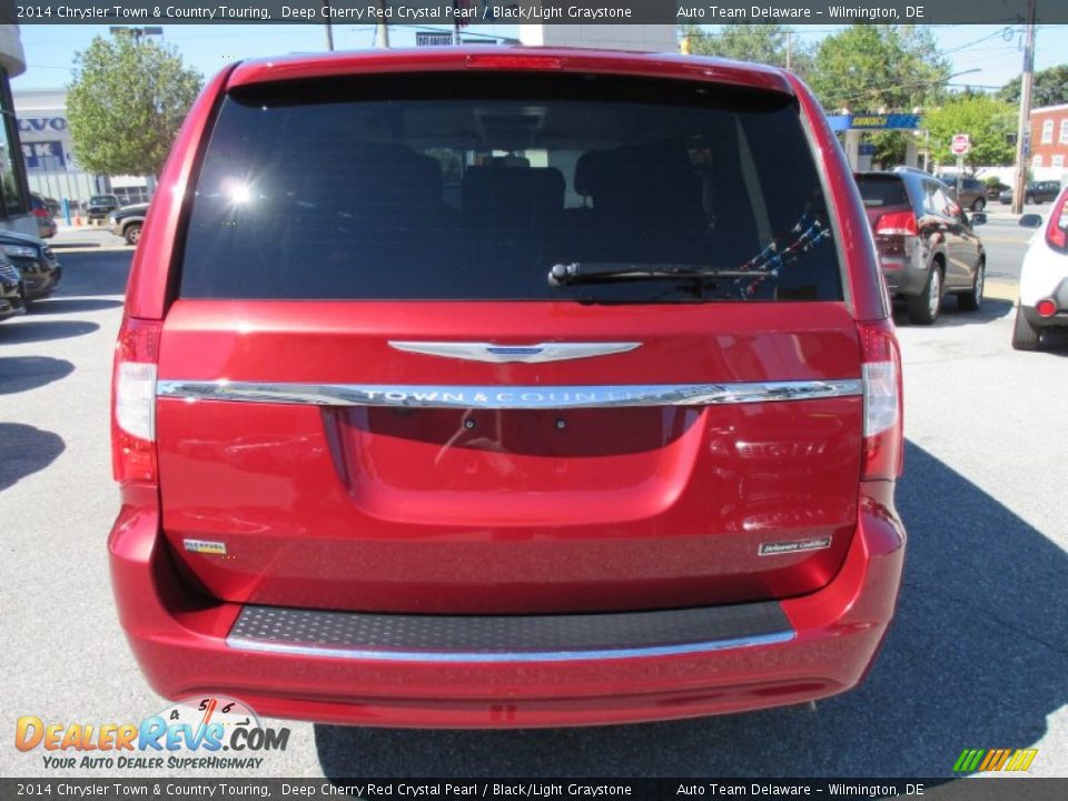2014 Chrysler Town & Country Touring Deep Cherry Red Crystal Pearl / Black/Light Graystone Photo #5