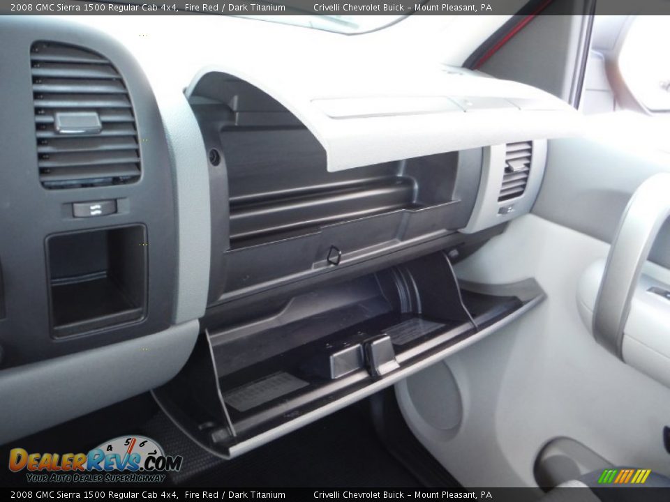 2008 GMC Sierra 1500 Regular Cab 4x4 Fire Red / Dark Titanium Photo #26