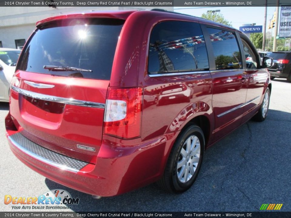 2014 Chrysler Town & Country Touring Deep Cherry Red Crystal Pearl / Black/Light Graystone Photo #6