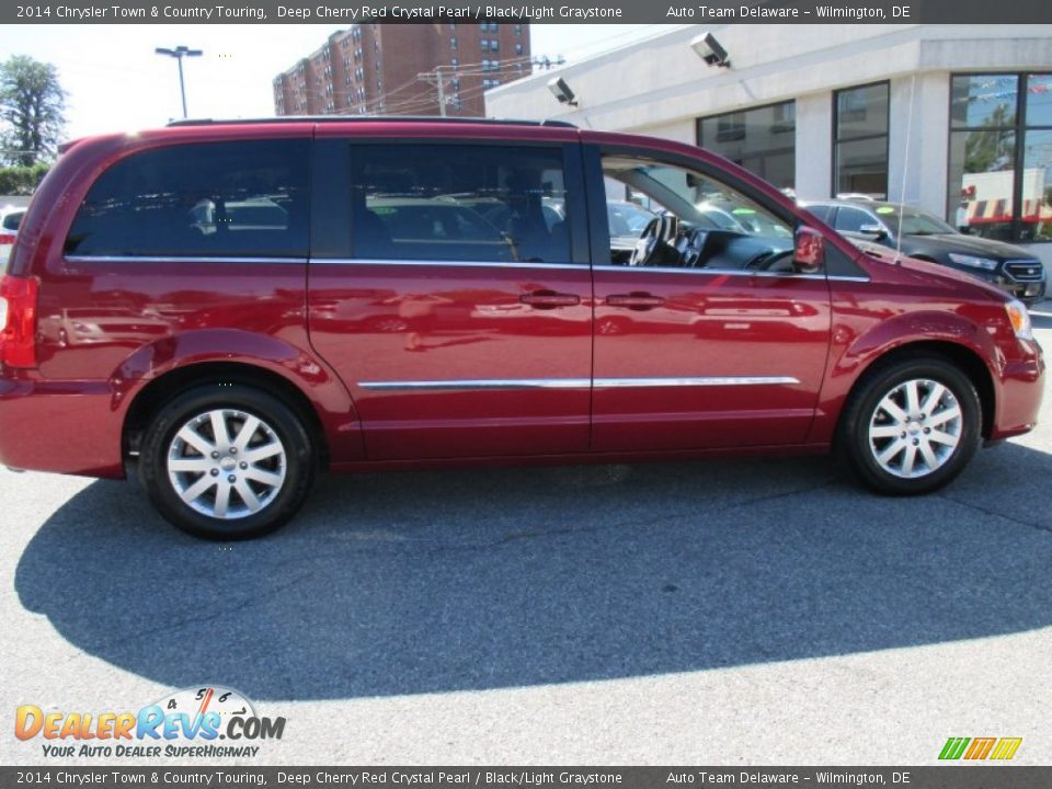 2014 Chrysler Town & Country Touring Deep Cherry Red Crystal Pearl / Black/Light Graystone Photo #7