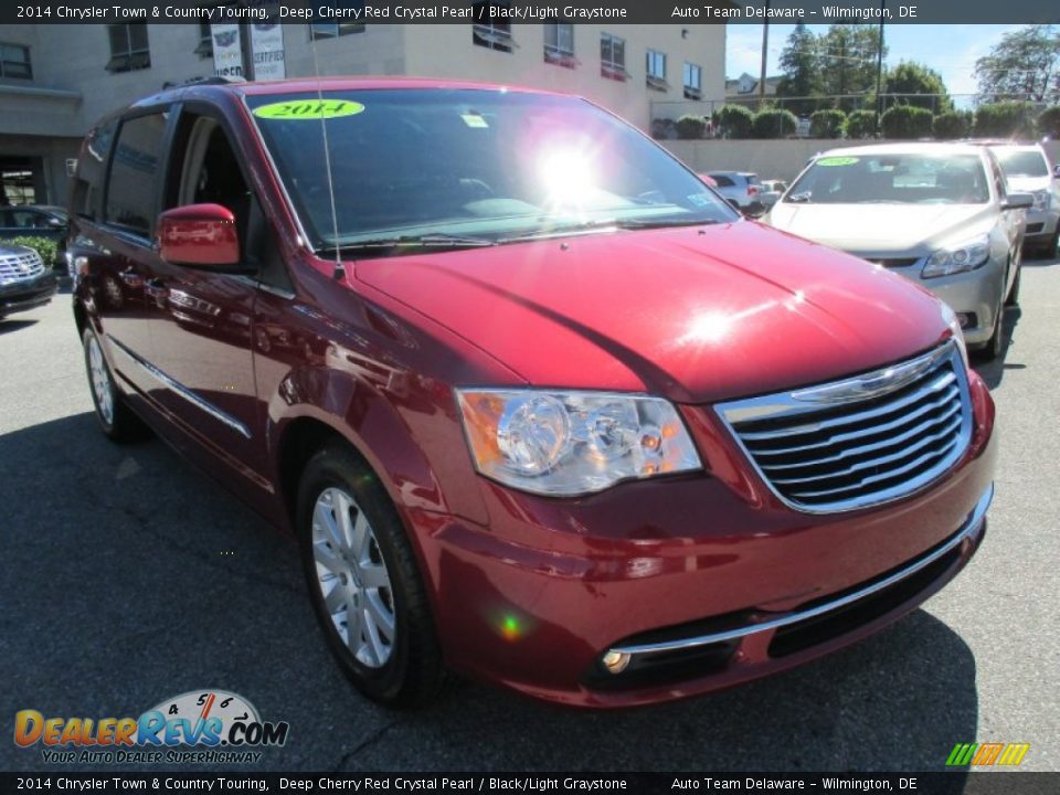 2014 Chrysler Town & Country Touring Deep Cherry Red Crystal Pearl / Black/Light Graystone Photo #8