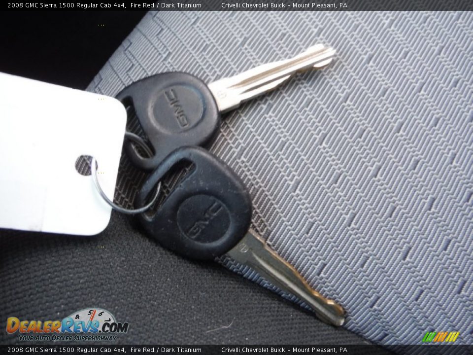 2008 GMC Sierra 1500 Regular Cab 4x4 Fire Red / Dark Titanium Photo #29