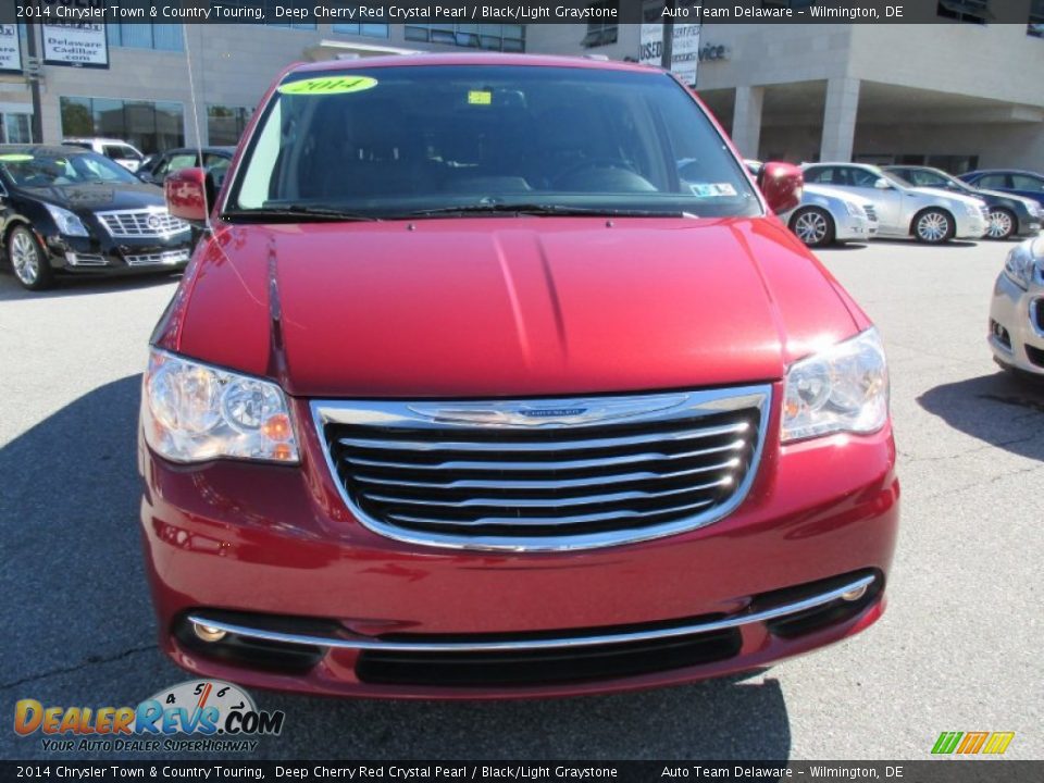 2014 Chrysler Town & Country Touring Deep Cherry Red Crystal Pearl / Black/Light Graystone Photo #9