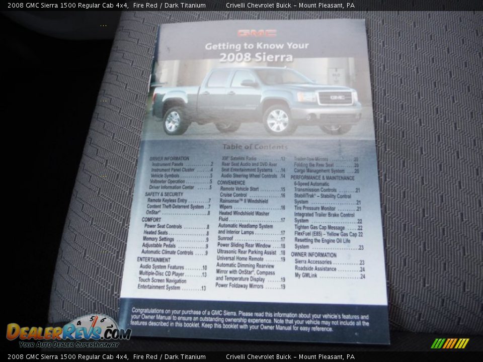 2008 GMC Sierra 1500 Regular Cab 4x4 Fire Red / Dark Titanium Photo #32