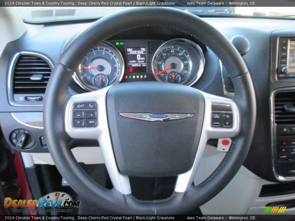2014 Chrysler Town & Country Touring Deep Cherry Red Crystal Pearl / Black/Light Graystone Photo #12