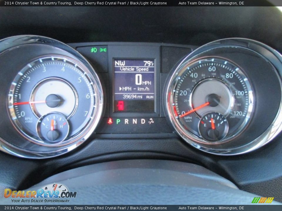 2014 Chrysler Town & Country Touring Deep Cherry Red Crystal Pearl / Black/Light Graystone Photo #13
