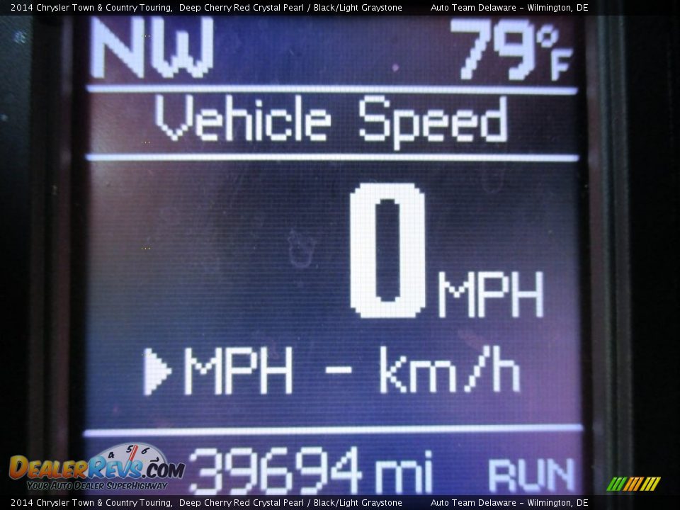 2014 Chrysler Town & Country Touring Deep Cherry Red Crystal Pearl / Black/Light Graystone Photo #14