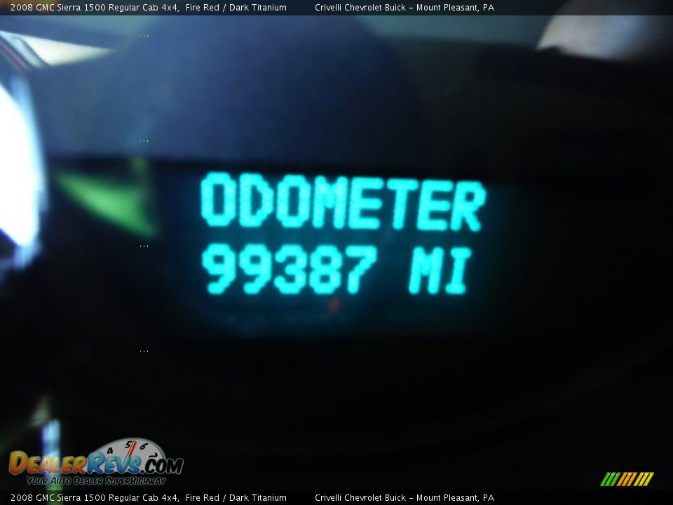 2008 GMC Sierra 1500 Regular Cab 4x4 Fire Red / Dark Titanium Photo #35