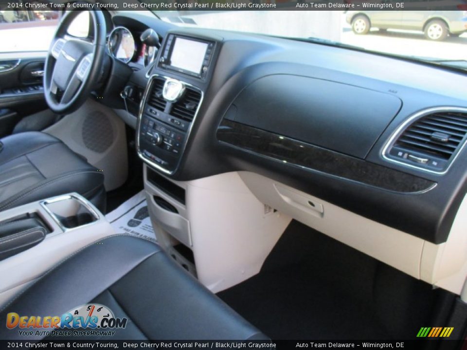 2014 Chrysler Town & Country Touring Deep Cherry Red Crystal Pearl / Black/Light Graystone Photo #17