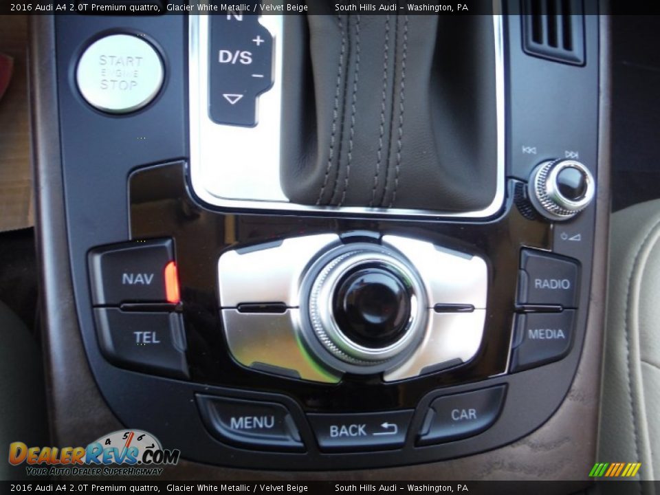 2016 Audi A4 2.0T Premium quattro Glacier White Metallic / Velvet Beige Photo #28