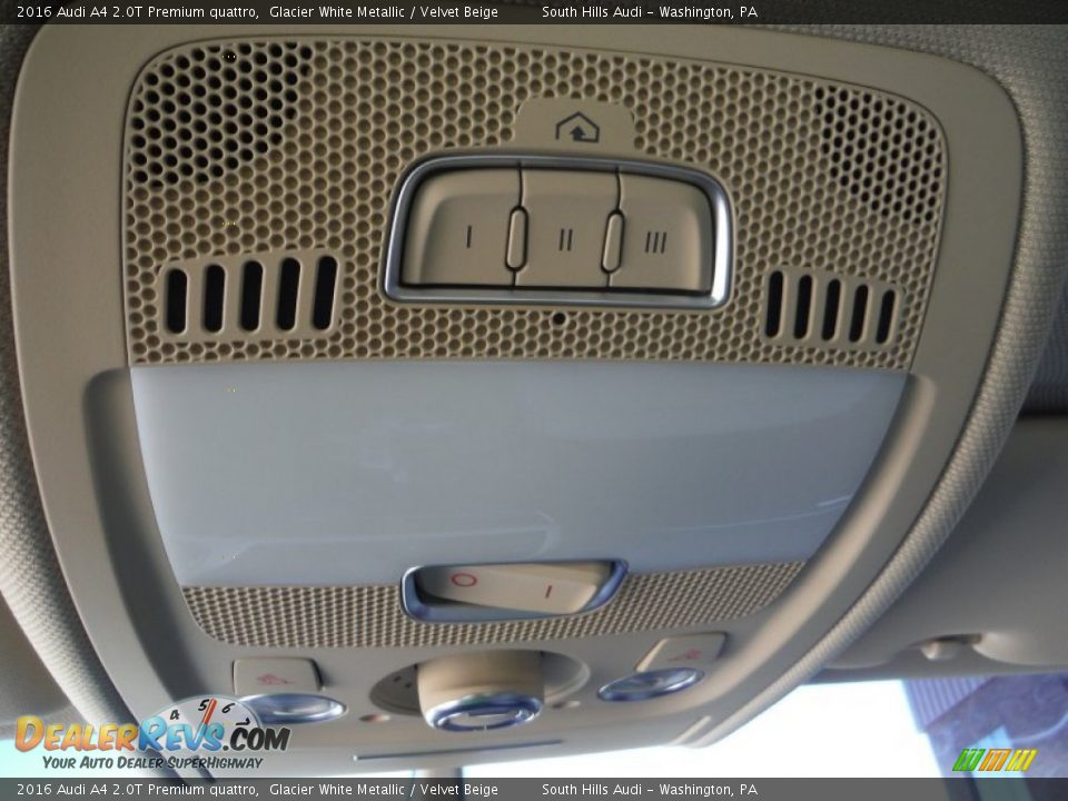 2016 Audi A4 2.0T Premium quattro Glacier White Metallic / Velvet Beige Photo #29