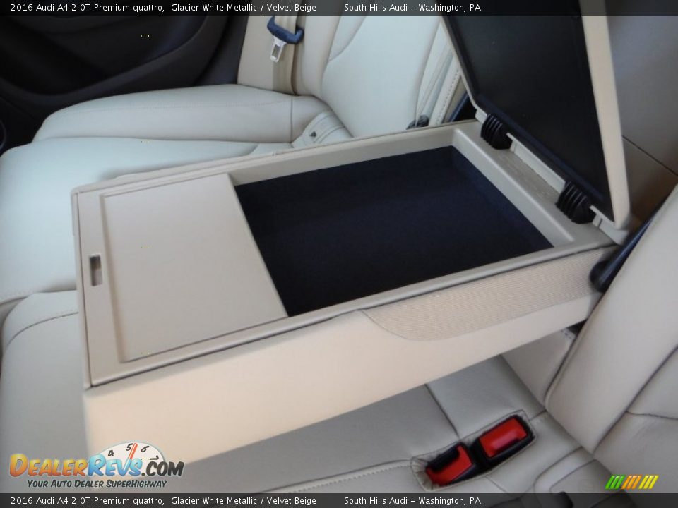 2016 Audi A4 2.0T Premium quattro Glacier White Metallic / Velvet Beige Photo #33