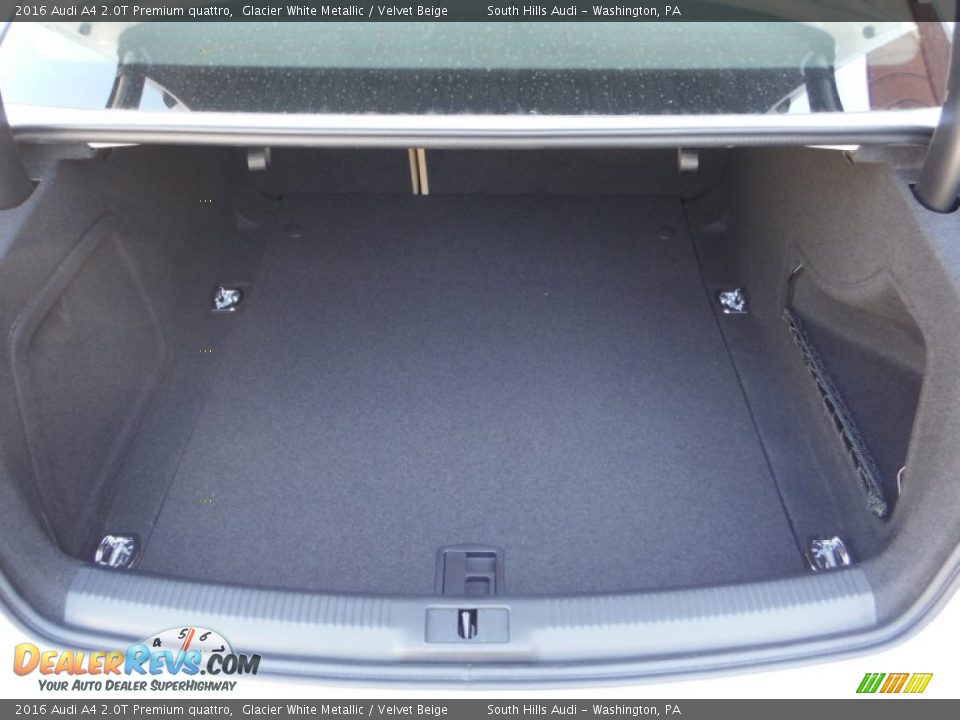 2016 Audi A4 2.0T Premium quattro Glacier White Metallic / Velvet Beige Photo #34