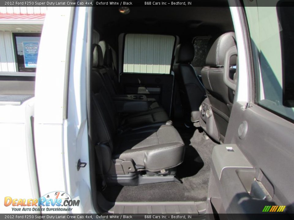 2012 Ford F250 Super Duty Lariat Crew Cab 4x4 Oxford White / Black Photo #21