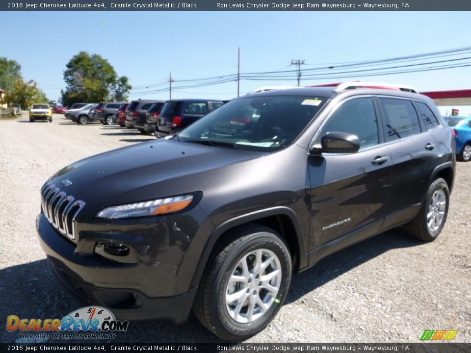 2016 Jeep Cherokee Latitude 4x4 Granite Crystal Metallic / Black Photo #1