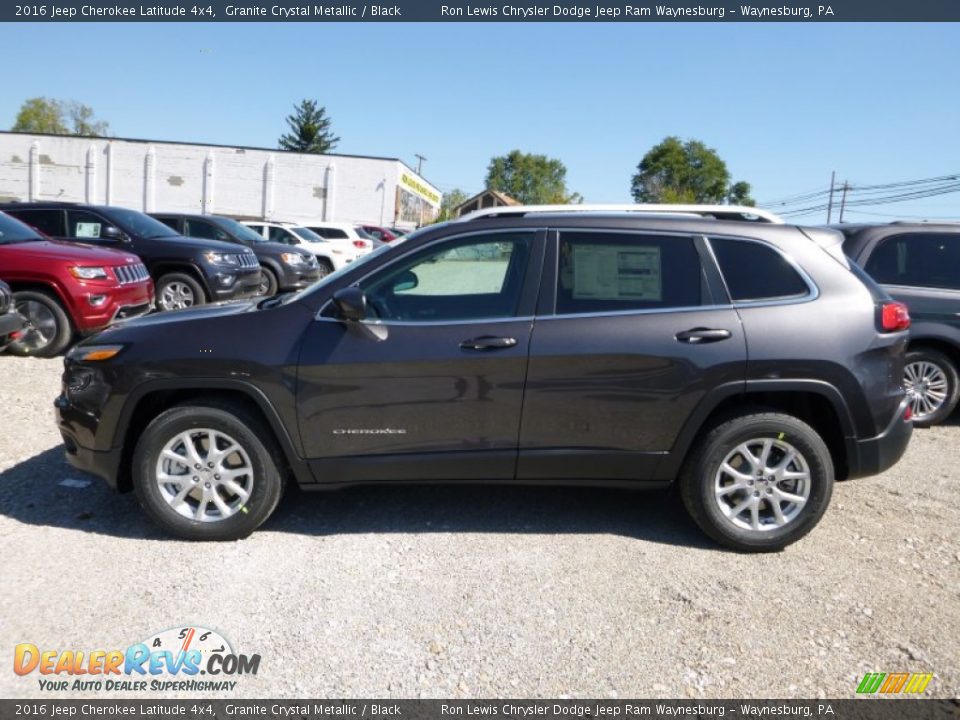 2016 Jeep Cherokee Latitude 4x4 Granite Crystal Metallic / Black Photo #3