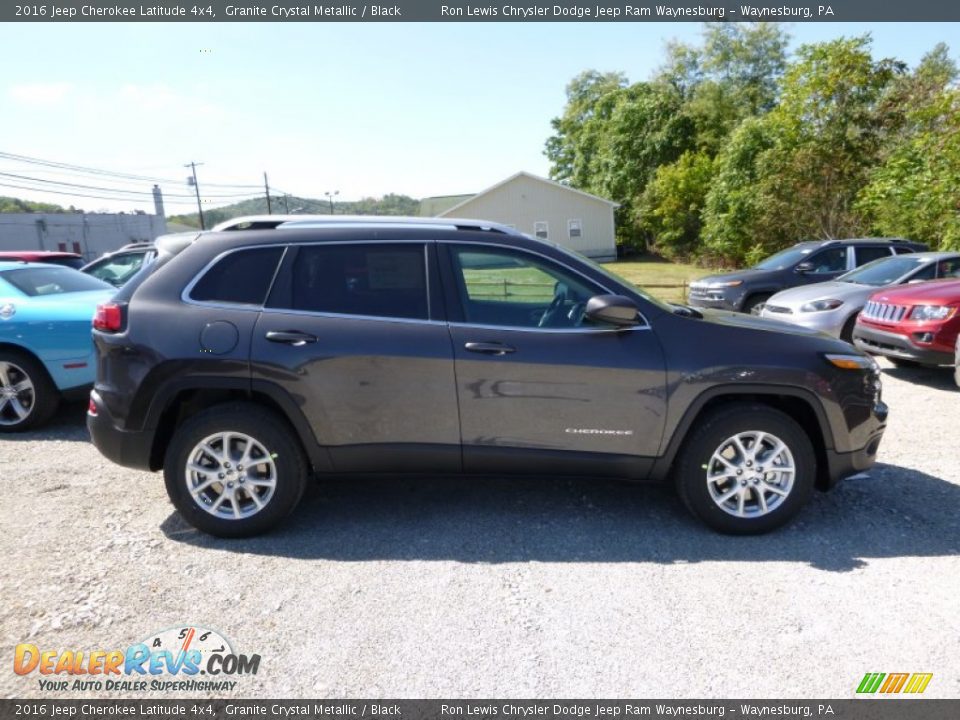 2016 Jeep Cherokee Latitude 4x4 Granite Crystal Metallic / Black Photo #8