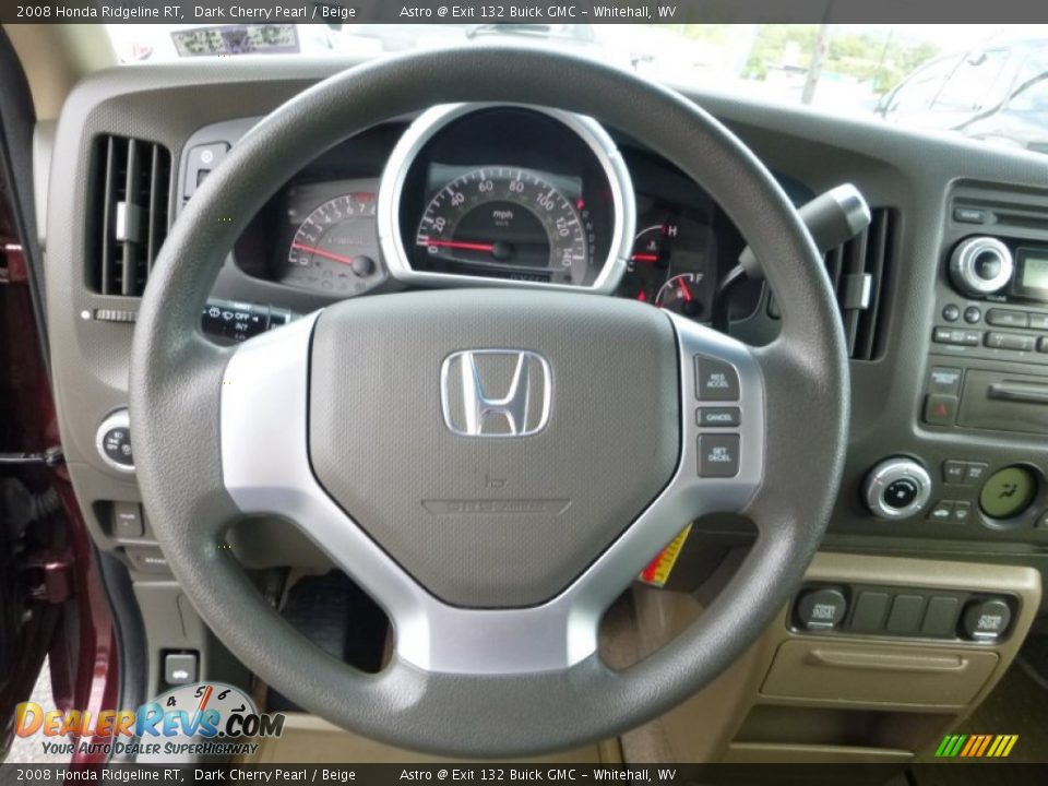 2008 Honda Ridgeline RT Steering Wheel Photo #17