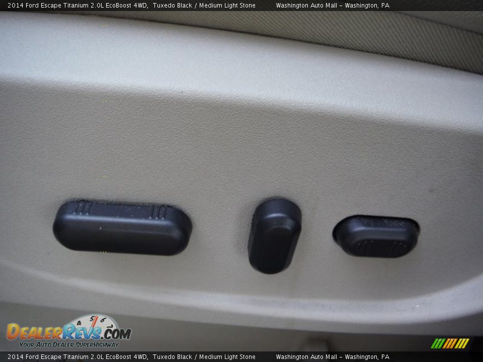 2014 Ford Escape Titanium 2.0L EcoBoost 4WD Tuxedo Black / Medium Light Stone Photo #14