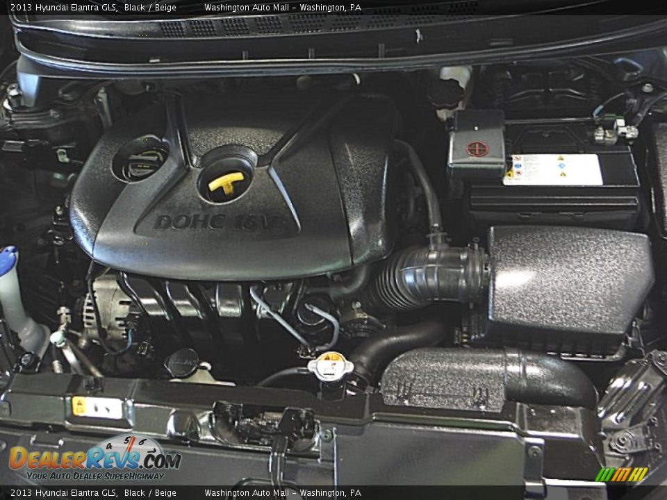 2013 Hyundai Elantra GLS Black / Beige Photo #9