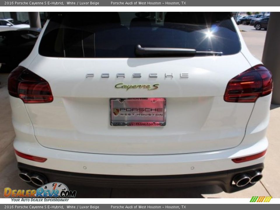 2016 Porsche Cayenne S E-Hybrid White / Luxor Beige Photo #7