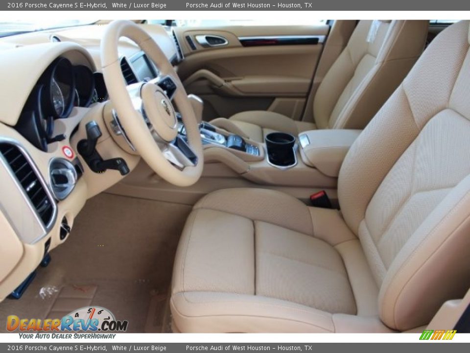 Luxor Beige Interior - 2016 Porsche Cayenne S E-Hybrid Photo #16