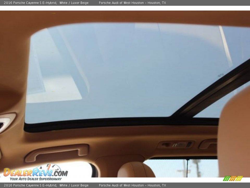 2016 Porsche Cayenne S E-Hybrid White / Luxor Beige Photo #34