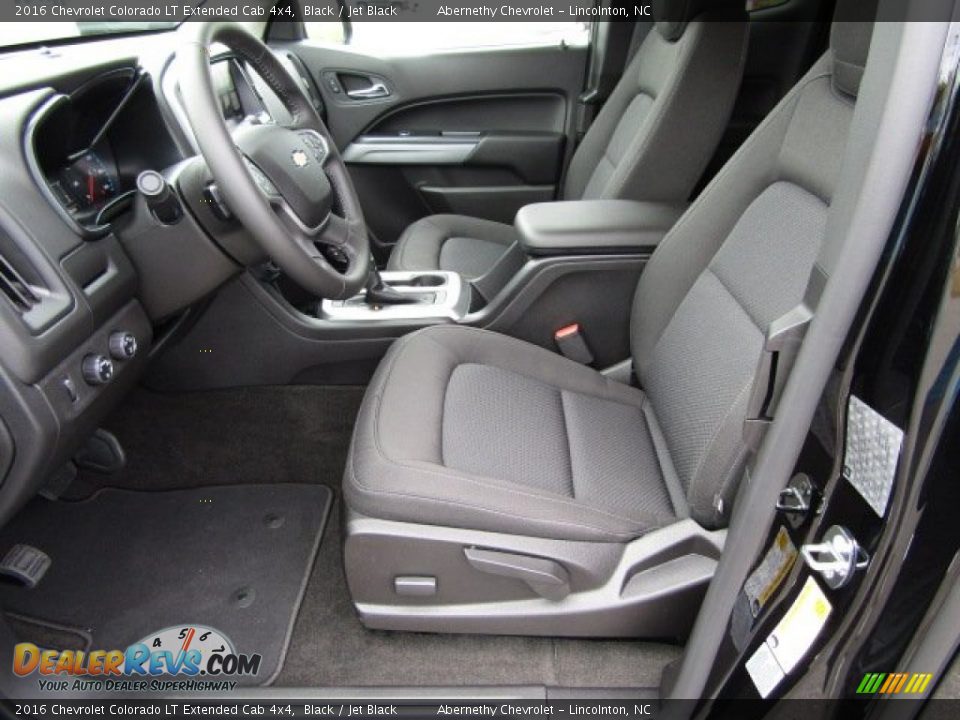 Jet Black Interior - 2016 Chevrolet Colorado LT Extended Cab 4x4 Photo #7